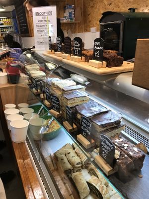 Pastries and cakes at The Green Guerrilla Deli in Durham