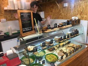 The one inside. Nice people. at The Green Guerrilla Deli in Durham