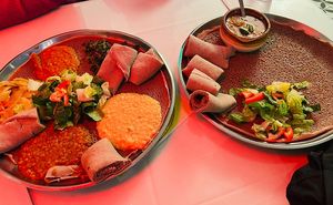 Veggie combo   at Lalibela Restaurant in Columbus