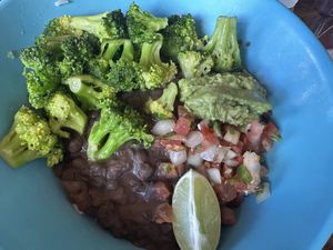Beans and rice   at Gilligan's Island in Sarasota