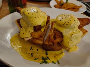 The vegan tower. at Brooklyn Cafe in Glasgow