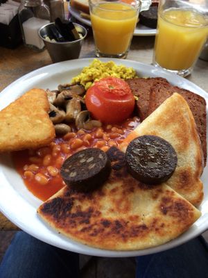 Big Vegan Breakfast at Brooklyn Cafe in Glasgow