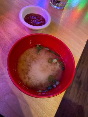 Miso and ketchup?   at Bibimbap in Glasgow