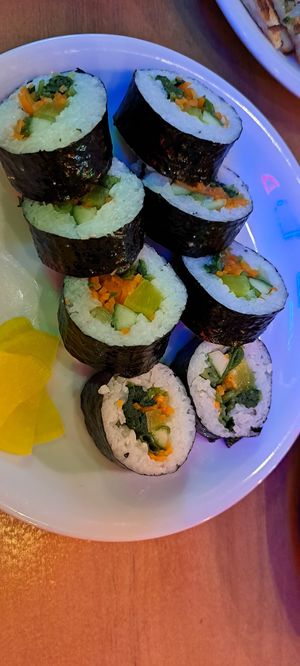 Gimbap at Bibimbap in Glasgow