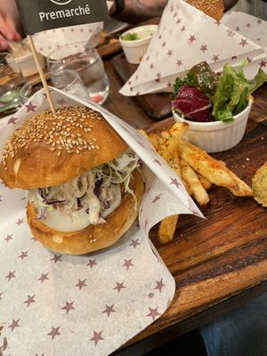 Kitchen Barbarian Burger  at Premarché Alternative Diner in Kyoto