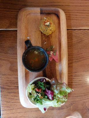 Appetizer at Premarché Alternative Diner in Kyoto