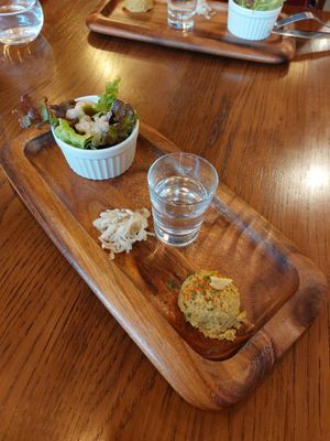 Appetizer at Premarché Alternative Diner in Kyoto