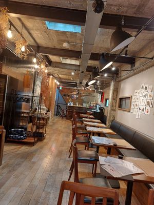 Interior at Premarché Alternative Diner in Kyoto