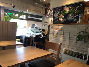 Interior at Premarché Alternative Diner in Kyoto