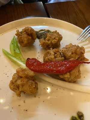 Soy karrage at Premarché Alternative Diner in Kyoto