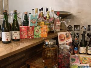 Homemade plum juice is excellent at Premarché Alternative Diner in Kyoto