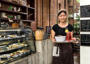 Make your own Salad with Vegetarian & Vegan option at The Flock Cafe in Siem Reap