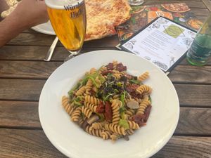 fusilli con funghi di bosco at Locanda in Wurzburg