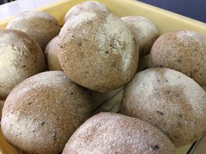 sesame bread with no butter and no egg at Demineiya in Osaka