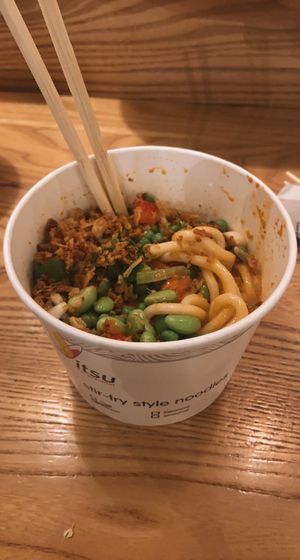 korean stir fry noodles   at Itsu - Neal St in London