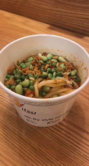 Japanese curry stir fry  at Itsu - Neal St in London