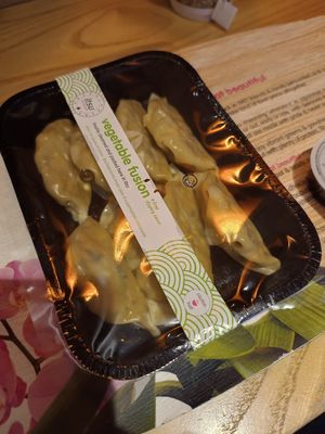 Vegetable gyoza at Itsu - Neal St in London