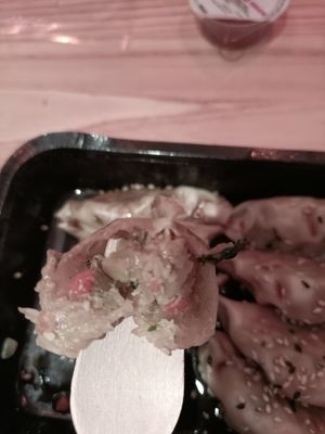 Gyoza cross section at Itsu - Neal St in London