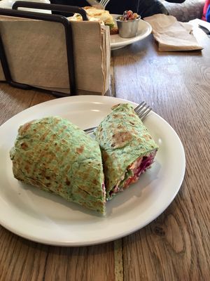 veggie wrap no cheese at Boro Bean in Hopewell