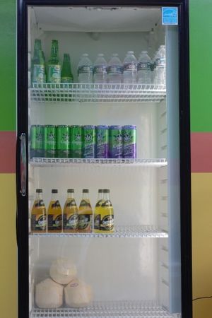 Cold Drinks at Vegetarian Paradise in Decatur