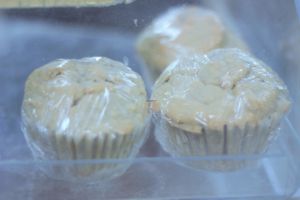 Flax Muffins at Vegetarian Paradise in Decatur