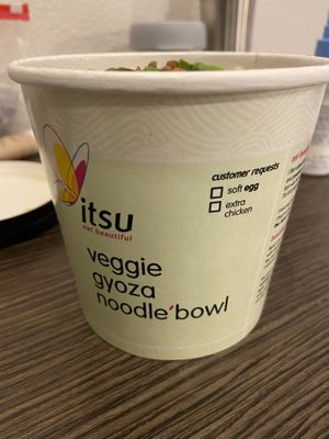 Gyoza 🥟 soup   at Itsu - Minories in London