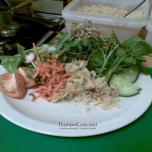 Full scarthin salad at Scarthin Books Cafe in Cromford