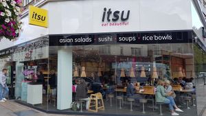 Outside at Itsu - Kings Rd in South West London