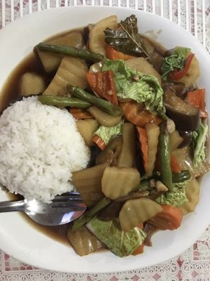 Vegetable adobo  at Bakhaw Kiwi in Cebu