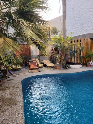 pool at Banana's Adventure Hostel in Huacachina