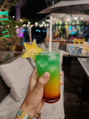 Gross drink at Banana's Adventure Hostel in Huacachina