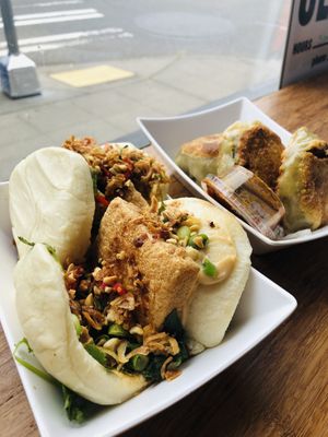 Vegan bao  at Dumplings of Fury in Seattle