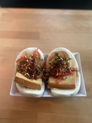 Tofu baos  at Dumplings of Fury in Seattle