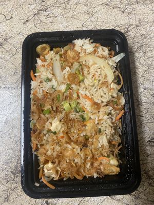 Tofu fried rice  at Dumplings of Fury in Seattle