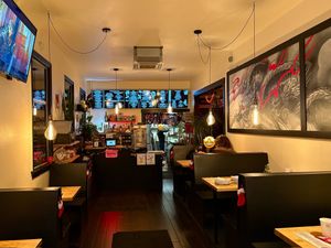 xmas eve at Dumplings of Fury in Seattle