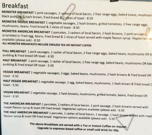 Breakfast at Sophie's in Aberystwyth