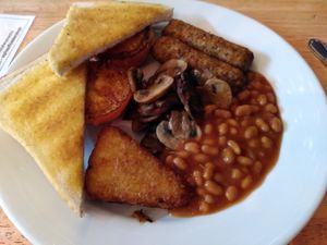 Vegan breakfast (February 2025) at Sophie's in Aberystwyth
