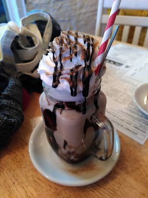 Chocolate vegan milkshake (February 2025) at Sophie's in Aberystwyth
