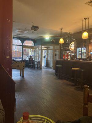 Le pub entrance and bar   at Le Pub in Newport