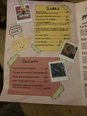 Menu  at Le Pub in Newport