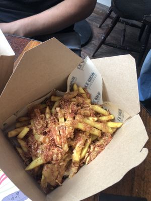 Sneezy Baby fries  at Le Pub in Newport