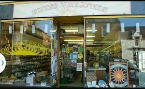 Storefront at Sunrise Wholefoods in Castle Douglas
