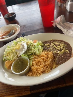 Mash potato taquitos!  at Cocina Michoacana in Oakdale