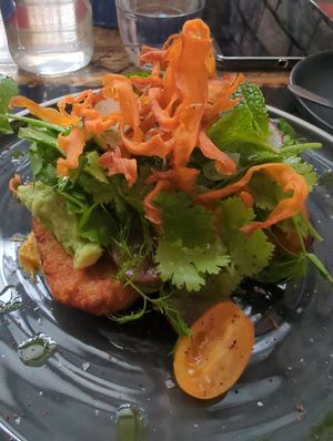 sweet potato hash at Red Bean Coffee Roasters in Preston