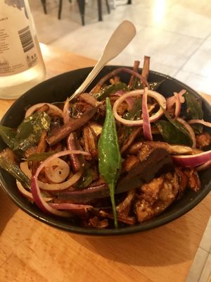Eggplant moju  at Spice Garden in Nightcliff