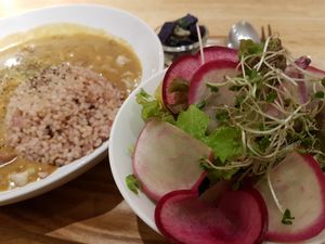 Vegan Curry and Salad at Moëb  in Osaka