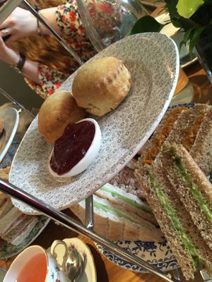 Vegan scones and jam at 60 Hope Street in Liverpool