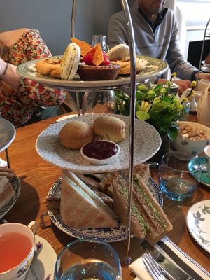 Vegan afternoon tea in full (for two people) at 60 Hope Street in Liverpool