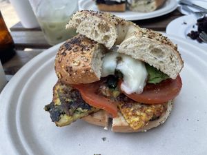 Bagel at Fermento in Long Beach