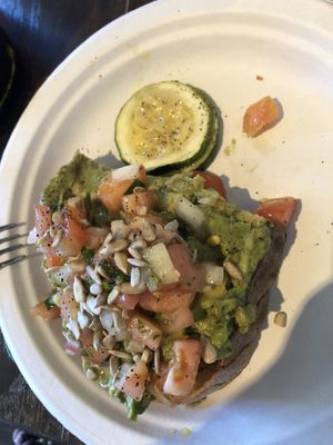 Avo toast   at Fermento in Long Beach